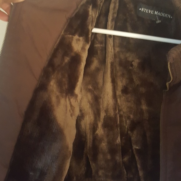 Steve Madden bomber brown jacket - Picture 4 of 8